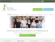 Tablet Screenshot of klinikken-gammeltorv.dk